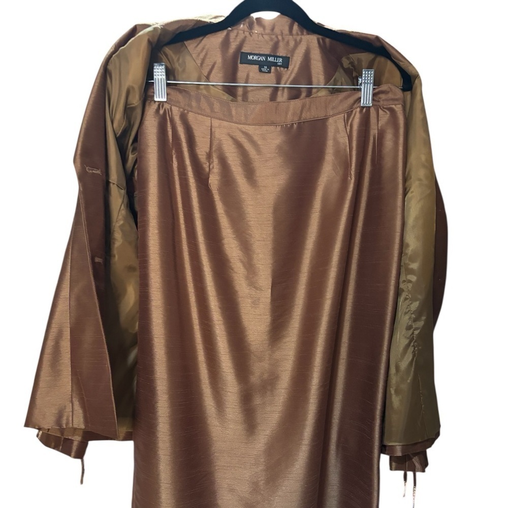 Morgan Miller Brown Blazer Classic Tailored Design 2pcs, Blazer & skirt - Picture 4 of 4